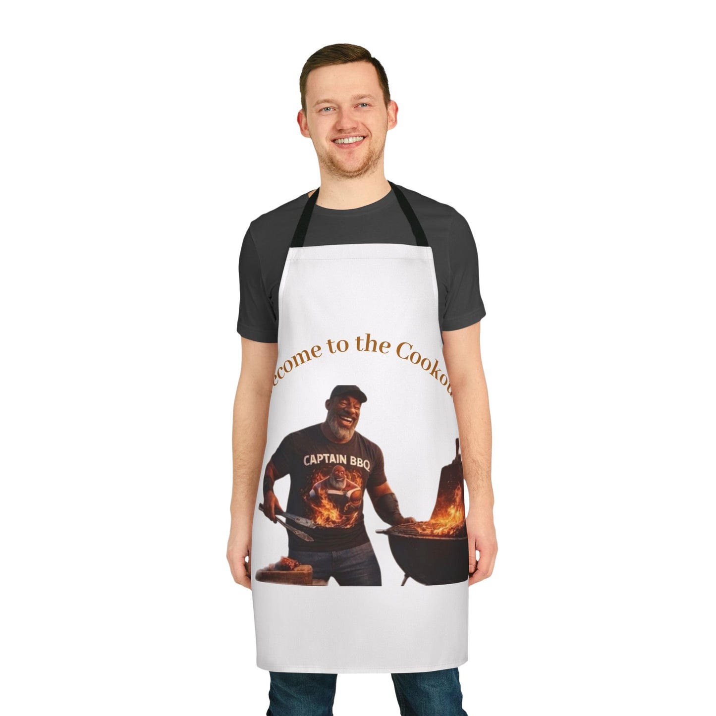 BBQ Cookout Apron — "Welcome to the Cookout" Grilling Apron by Printify