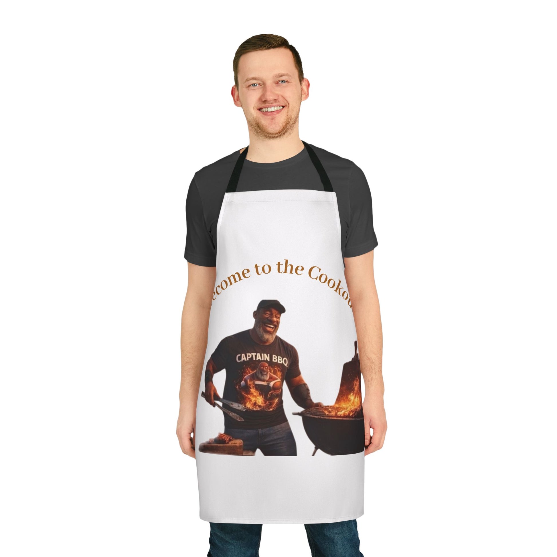 BBQ Cookout Apron — "Welcome to the Cookout" Grilling Apron by Printify