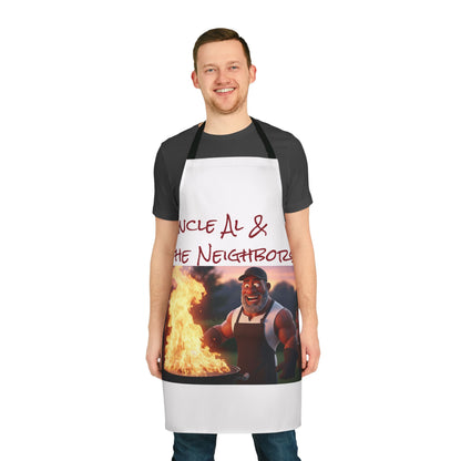Grill Master Apron — "Uncle Al & The Neighbors" BBQ Chef Apron by Printify