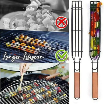 Stainless Steel BBQ Cage for Meat and Vegetables by Endo33 Markets