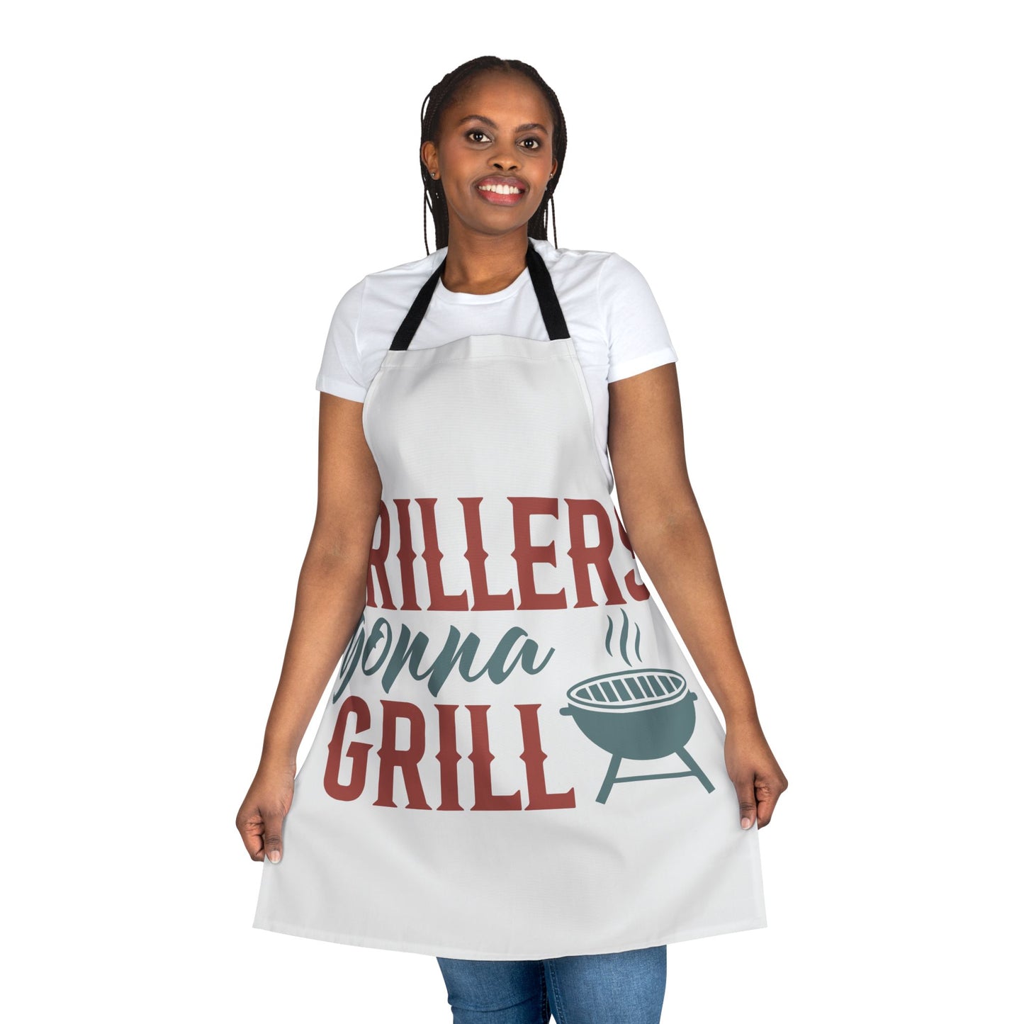Grillers Gonna Grill Apron — Funny BBQ Cooking Apron for Grill Masters by Printify