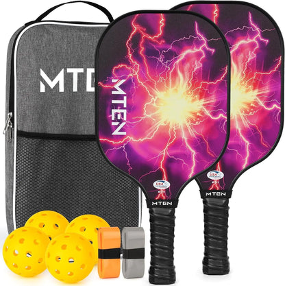 Pickleball Paddles USAPA Approved Pickleball Paddles Set of 2 Lightweight Fiberglass Pickleball Set with 2 Pickleball Rackets4 Pickleball Balls1Carry Bag Pickleball Set for Beginners & Pros by Endo33 Markets