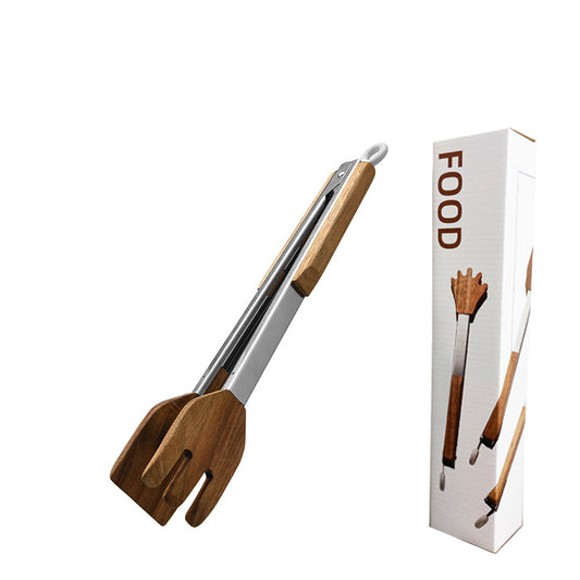 9-Inch Polished Stainless Steel BBQ Tongs (1pc) by Endo33 Markets