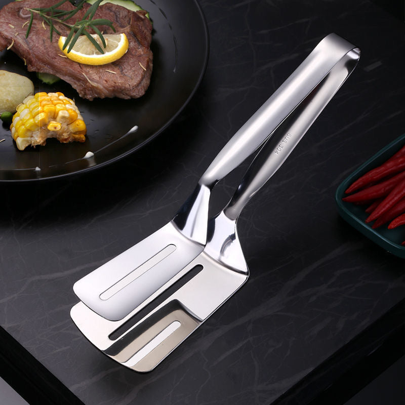 304 Stainless Steel BBQ Spatula and Food Clip by Endo33 Markets