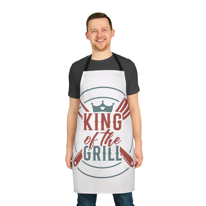 King of the Grill BBQ Apron — Funny Grilling Gift for Dad, Father’s Day & Cookouts by Printify