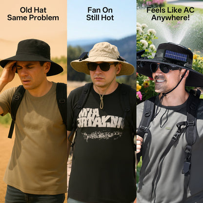 UPF50+ Solar cooling fan cap, Solar fan cap and USBcharging -Cooling sun cap, Fisherman's cap, Outdoorfishing, Outdoor leisure, Camping, Hiking, Outdoor work,Outdoor leisure by Endo33 Markets