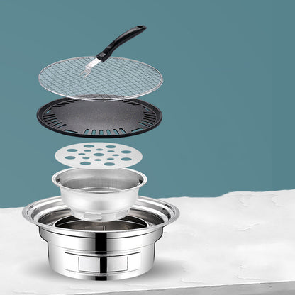 Portable Stainless Steel Korean Charcoal BBQ Grill by Endo33 Markets
