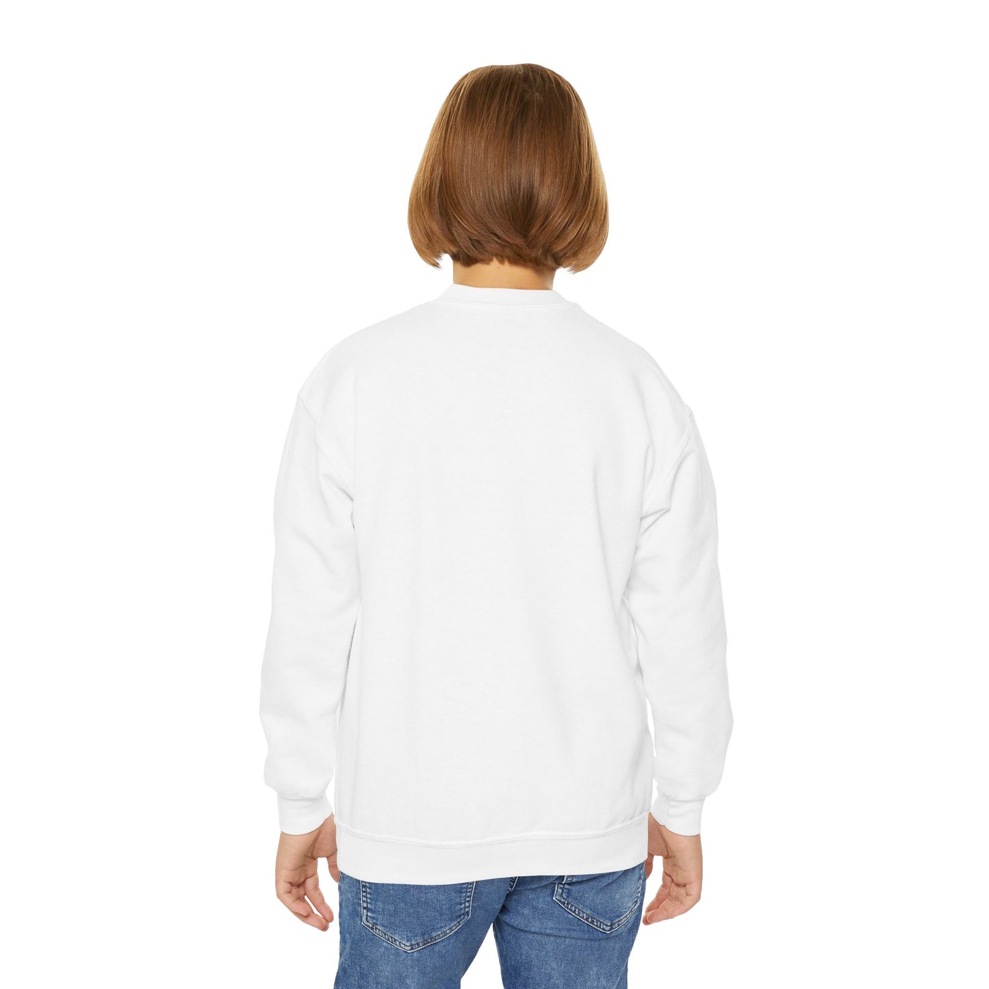 Kids Superhero Crewneck Sweatshirt - 'Super Rescue' Rooftop Design by Printify