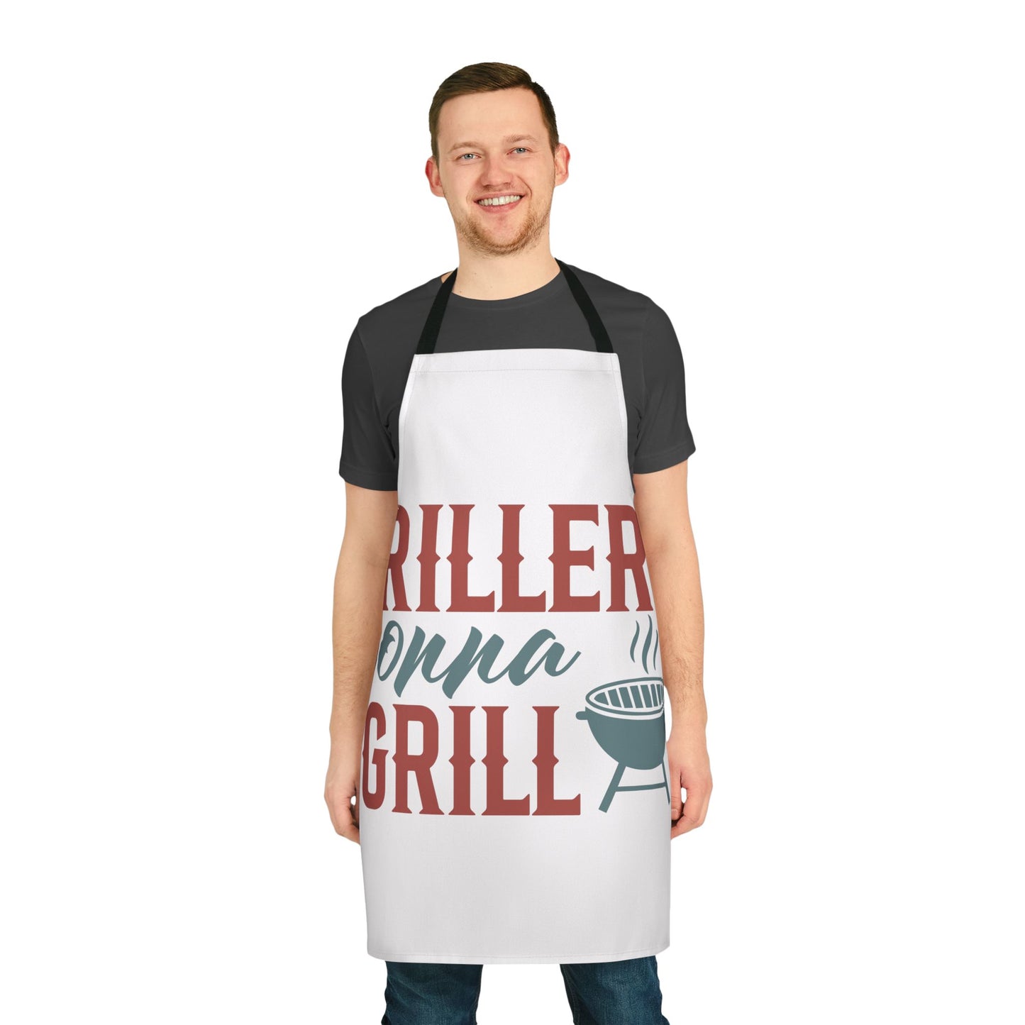 Grillers Gonna Grill Apron — Funny BBQ Cooking Apron for Grill Masters by Printify