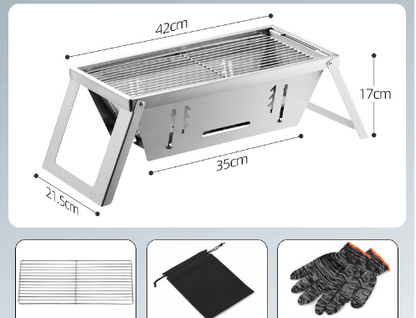 Stainless Steel Outdoor BBQ Grill by Endo33 Markets