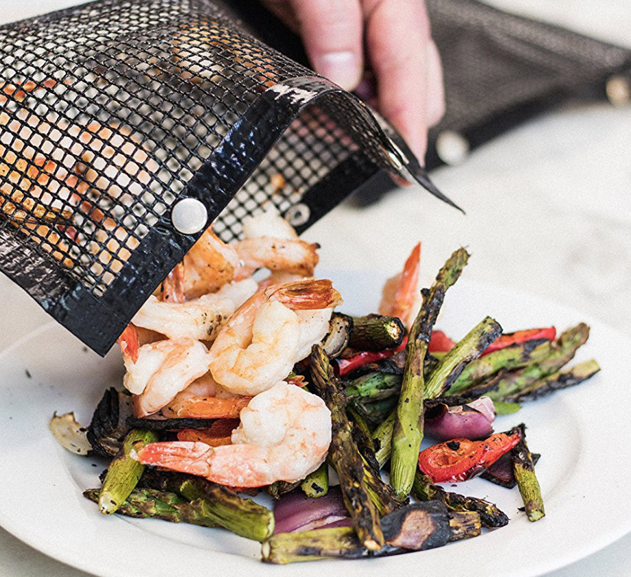 Non-Stick BBQ Mat and Mesh Grilling Bags by Endo33 Markets