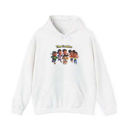 The Cousins Cartoon Crew Hoodie — Cute Family Graphic Pullover by Printify
