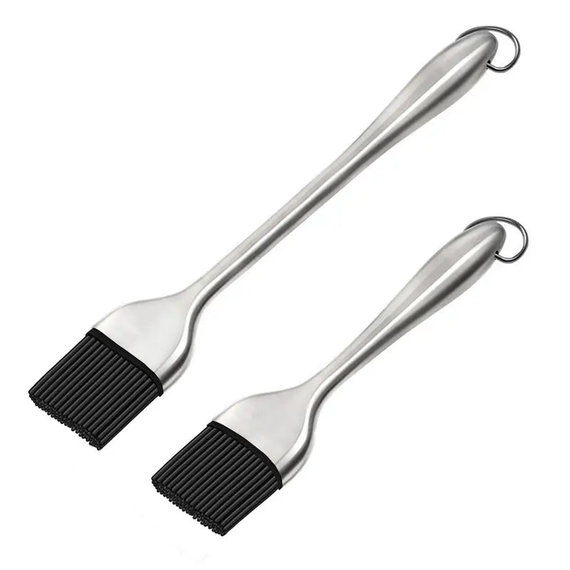 Silicone BBQ Brush with Stainless Steel Handle by Endo33 Markets