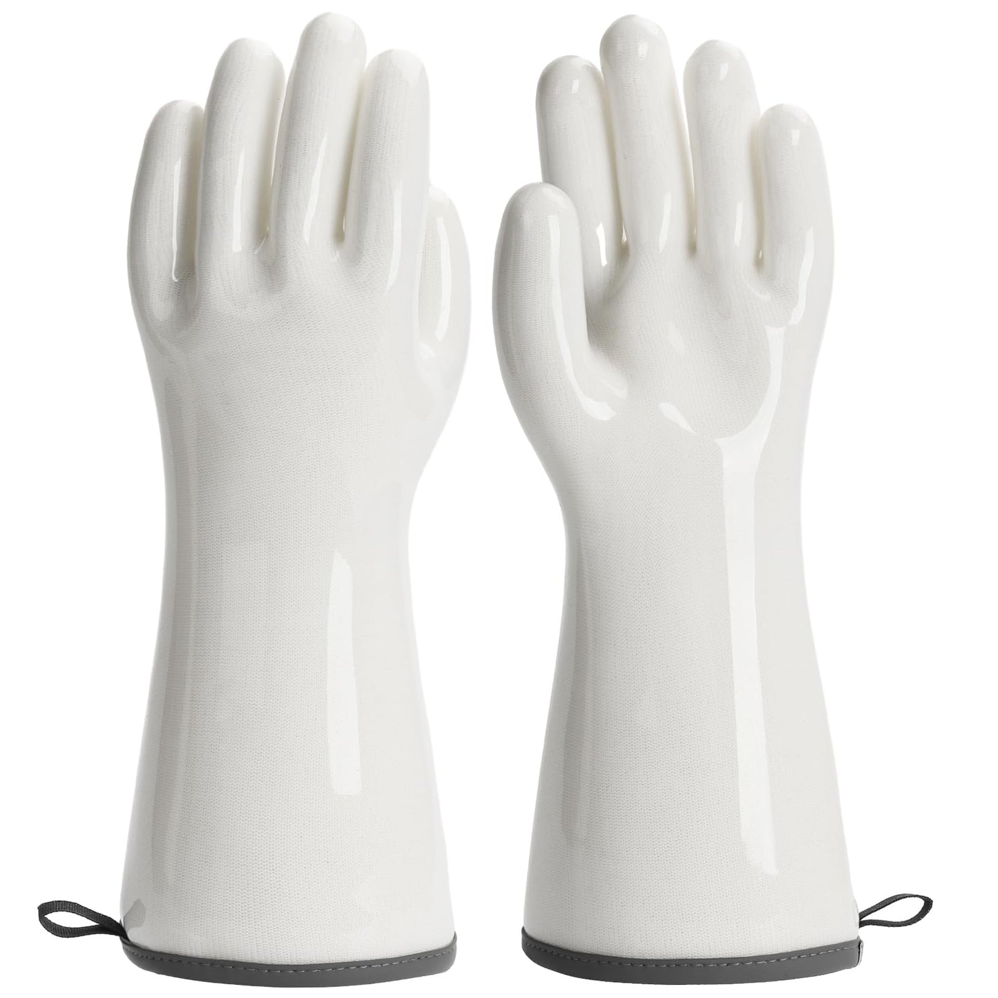BBQ Gloves for Food Contact Grilling Gloves White Medium by Endo33 Markets