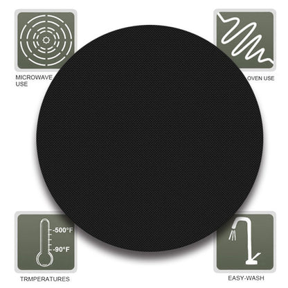 High-Temperature Non-Stick Round BBQ Mat 15.75” by Endo33 Markets