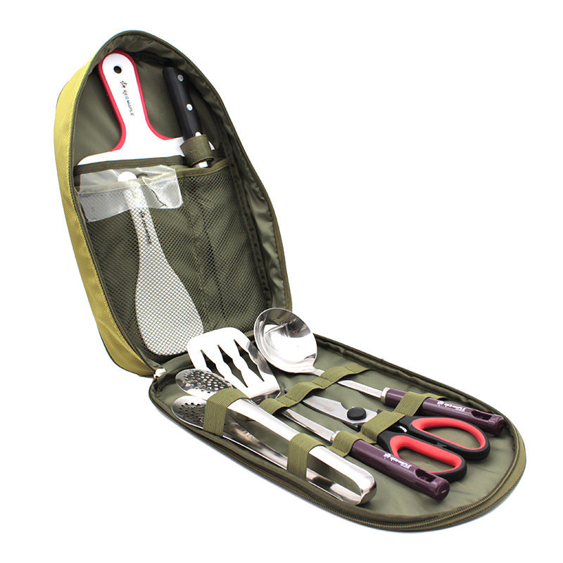 Outdoor Camping Cookware Set with BBQ Tools by Endo33 Markets