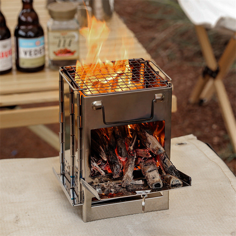 Folding Stainless Steel BBQ Rack by Endo33 Markets