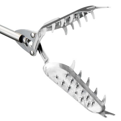 FTH Premium Stainless Steel Grabber Reacher Pickup Tool Heavy Duty Trash Picker Log BBQ Fireplace pits Snake Tongs (41 inch) by Endo33 Markets