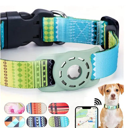 Digital Printing Collar for Apple Airtag - Pets Accessories by Endo33 Markets