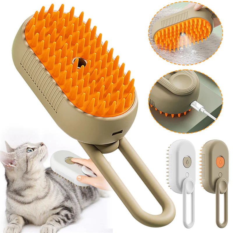 Steam Cleaning/Massaging Brush for Pets by Endo33 Markets
