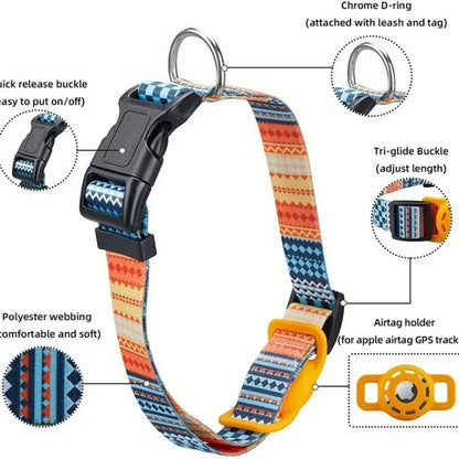 Digital Printing Collar for Apple Airtag - Pets Accessories by Endo33 Markets