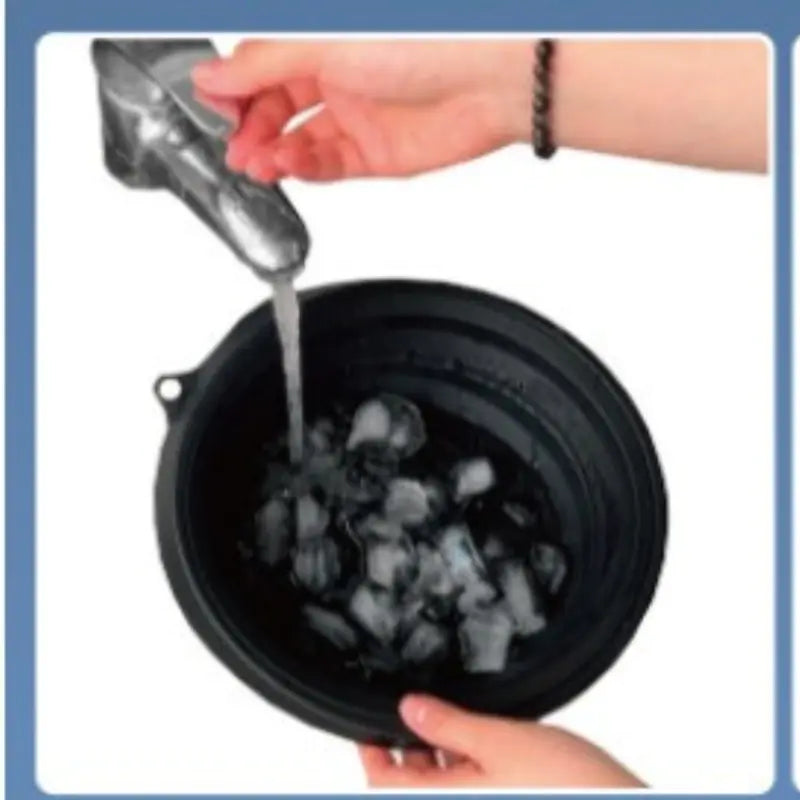 Collapsible Silicone Ice Basin by Endo33 Markets