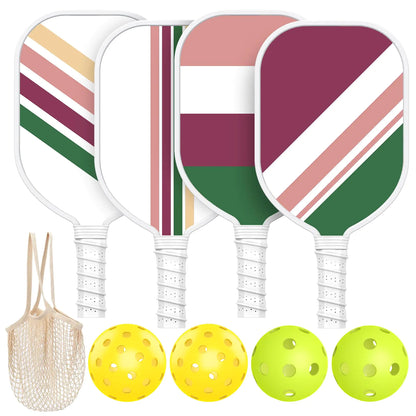 Pickleball Paddles Set USAPA Approved Lightweight and Durable with Unique Design USAPA Approved Pickleball Paddles Set of 4 4 Pickleball Balls Pickleball Bag Pickleball Paddles (Gradual) by Endo33 Markets