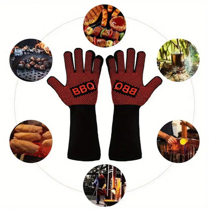 High-Temperature Heat Resistant BBQ Gloves (1 Pair) by Endo33 Markets