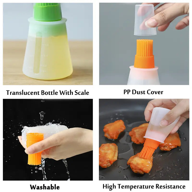 Silicone Basting Brushes for BBQ and Baking (1pc) by Endo33 Markets