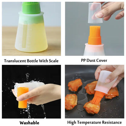 Silicone Basting Brushes for BBQ and Baking (1pc) by Endo33 Markets