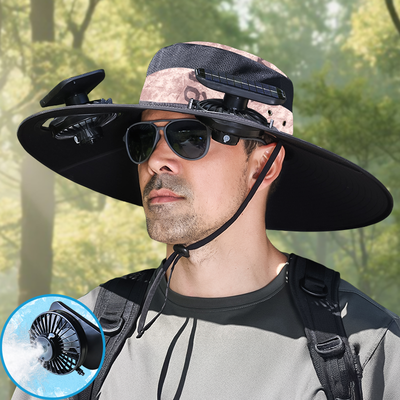 UPF50+ Solar cooling fan cap, Solar fan cap and USBcharging -Cooling sun cap, Fisherman's cap, Outdoorfishing, Outdoor leisure, Camping, Hiking, Outdoor work,Outdoor leisure by Endo33 Markets