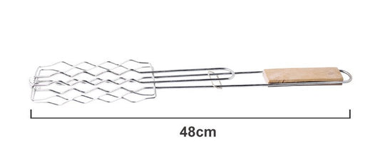 BBQ Accessories with Wooden Handle Tongs for Meat & Veggies by Endo33 Markets