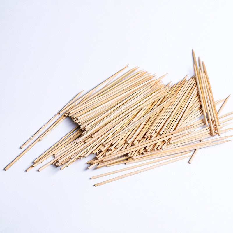 Disposable Bamboo Skewers for BBQ - 15cm Length by Endo33 Markets