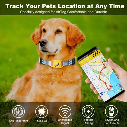 Digital Printing Collar for Apple Airtag - Pets Accessories by Endo33 Markets