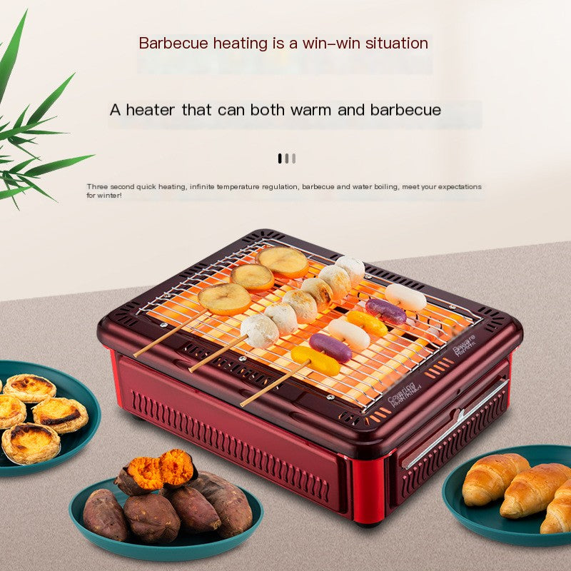 Mini Energy-Saving Electric Heater with BBQ Function by Endo33 Markets