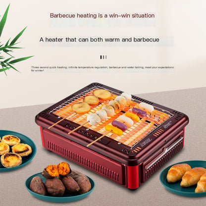 Mini Energy-Saving Electric Heater with BBQ Function by Endo33 Markets