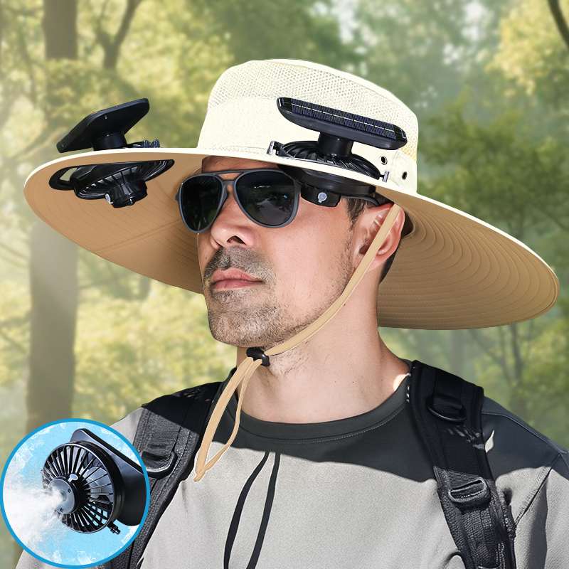 UPF50+ Solar cooling fan cap, Solar fan cap and USBcharging -Cooling sun cap, Fisherman's cap, Outdoorfishing, Outdoor leisure, Camping, Hiking, Outdoor work,Outdoor leisure by Endo33 Markets