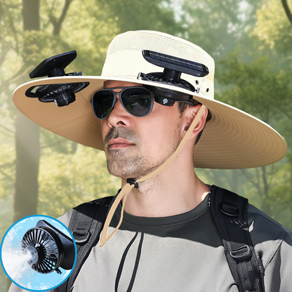 UPF50+ Solar cooling fan cap, Solar fan cap and USBcharging -Cooling sun cap, Fisherman's cap, Outdoorfishing, Outdoor leisure, Camping, Hiking, Outdoor work,Outdoor leisure by Endo33 Markets