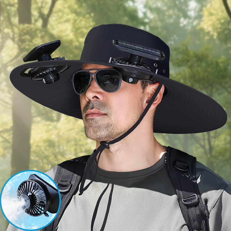 UPF50+ Solar cooling fan cap, Solar fan cap and USBcharging -Cooling sun cap, Fisherman's cap, Outdoorfishing, Outdoor leisure, Camping, Hiking, Outdoor work,Outdoor leisure by Endo33 Markets
