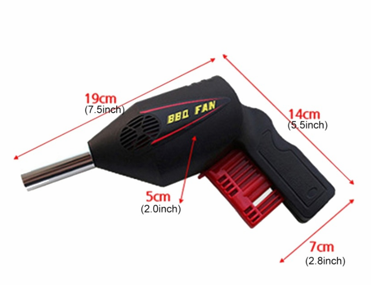 Portable Hand-Pump BBQ Blower for Outdoor Cooking by Endo33 Markets