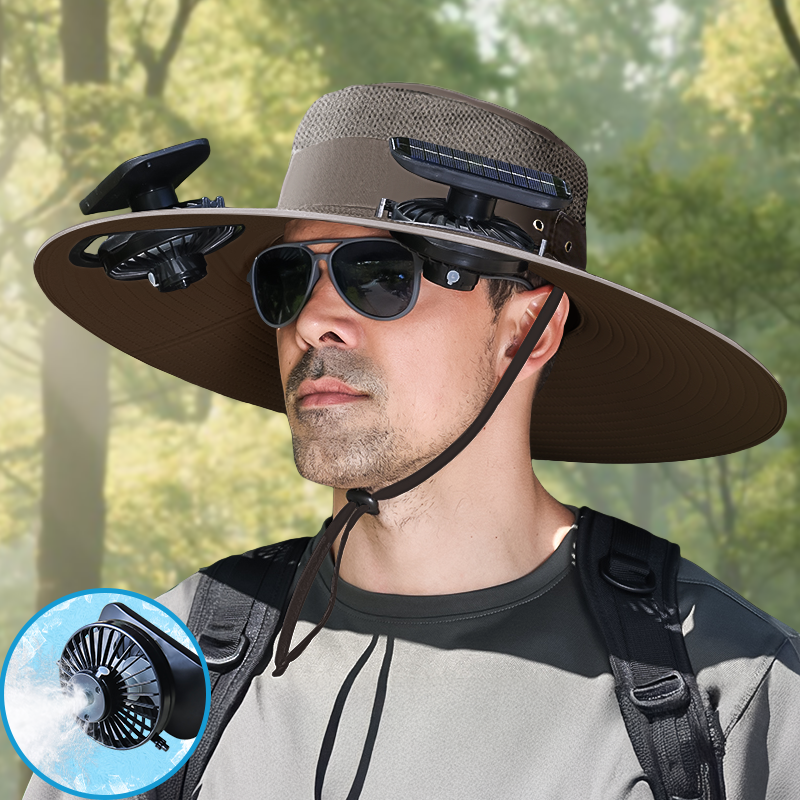 UPF50+ Solar cooling fan cap, Solar fan cap and USBcharging -Cooling sun cap, Fisherman's cap, Outdoorfishing, Outdoor leisure, Camping, Hiking, Outdoor work,Outdoor leisure by Endo33 Markets