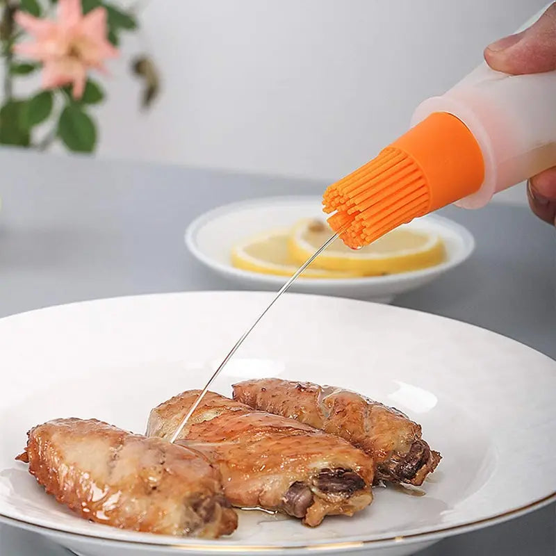Silicone BBQ Oil Bottle Brush - Heat-Resistant Design by Endo33 Markets