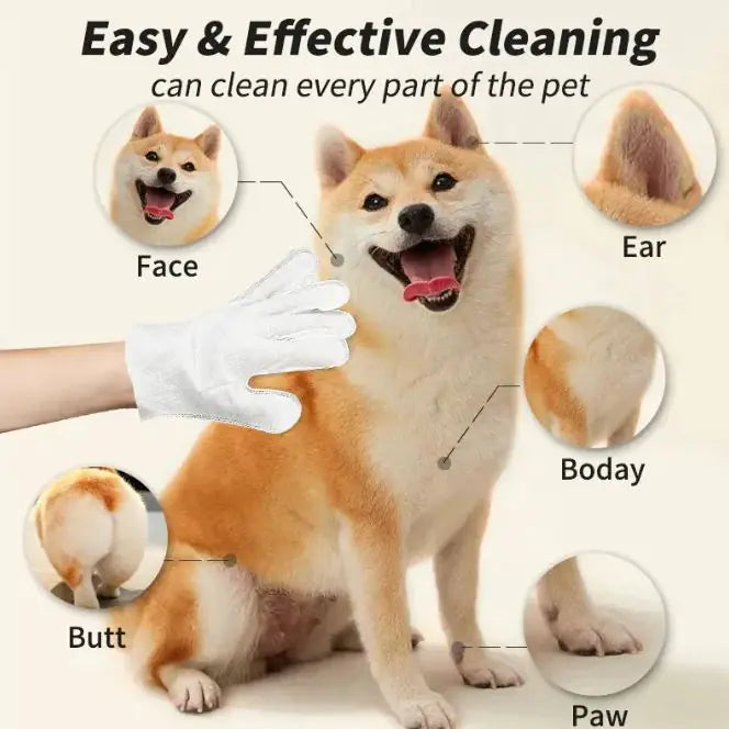 Pet Cleaning Gloves & Wipes by Endo33 Markets