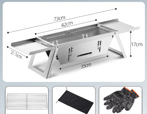 Stainless Steel Outdoor BBQ Grill by Endo33 Markets