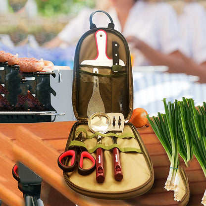 Outdoor Camping Cookware Set with BBQ Tools by Endo33 Markets