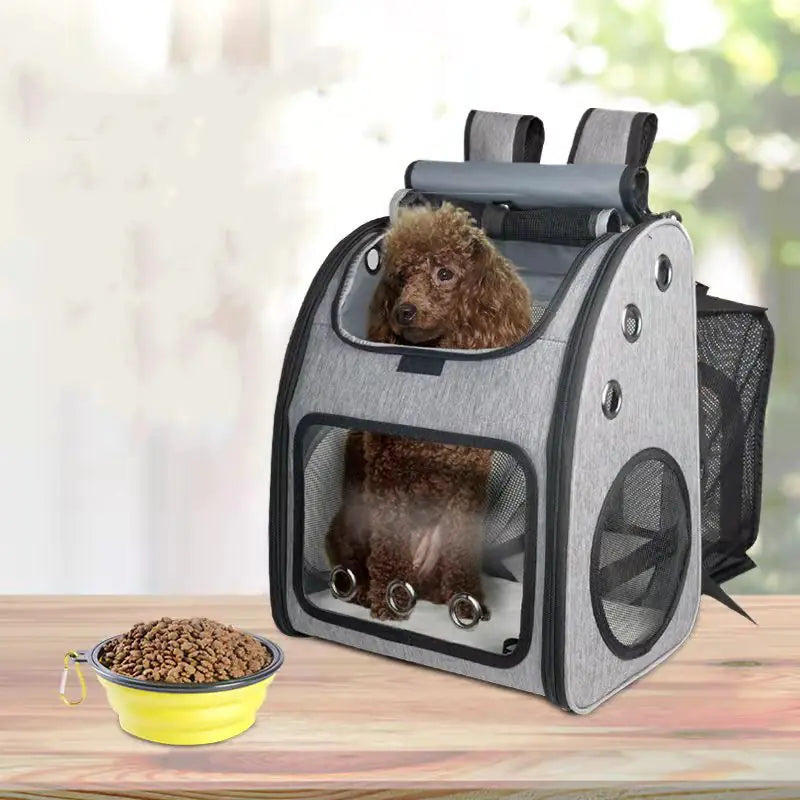 Portable Breathable Foldable Backpack for Pets by Endo33 Markets