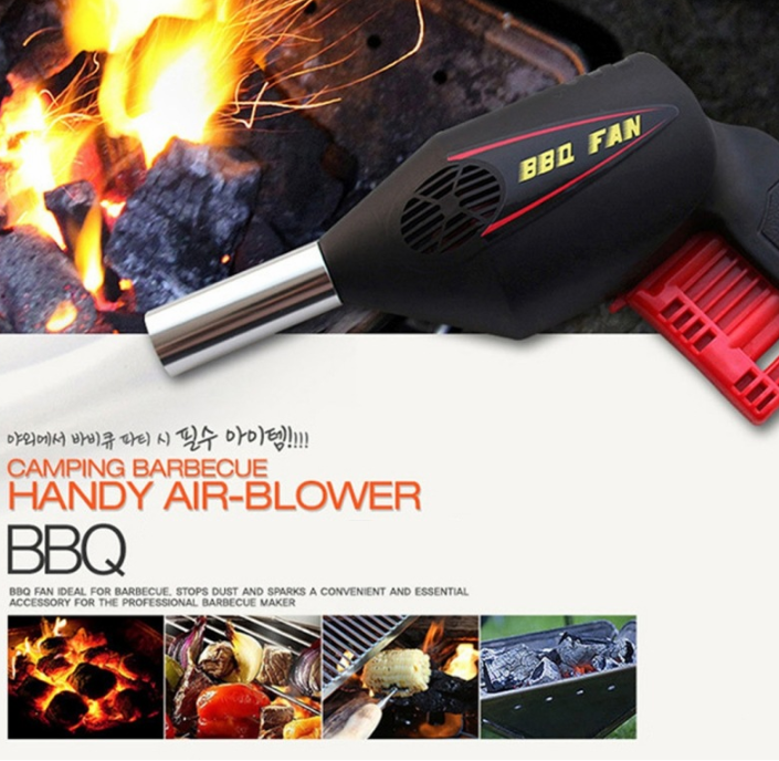 Portable Hand-Pump BBQ Blower for Outdoor Cooking by Endo33 Markets