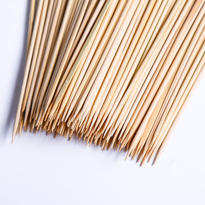 Disposable Bamboo Skewers for BBQ - 15cm Length by Endo33 Markets