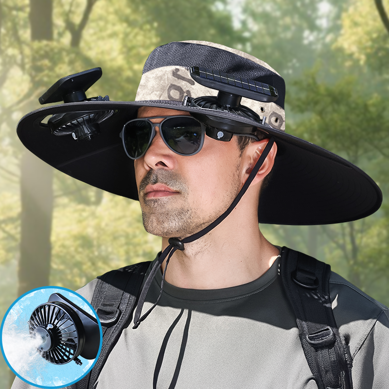 UPF50+ Solar cooling fan cap, Solar fan cap and USBcharging -Cooling sun cap, Fisherman's cap, Outdoorfishing, Outdoor leisure, Camping, Hiking, Outdoor work,Outdoor leisure by Endo33 Markets