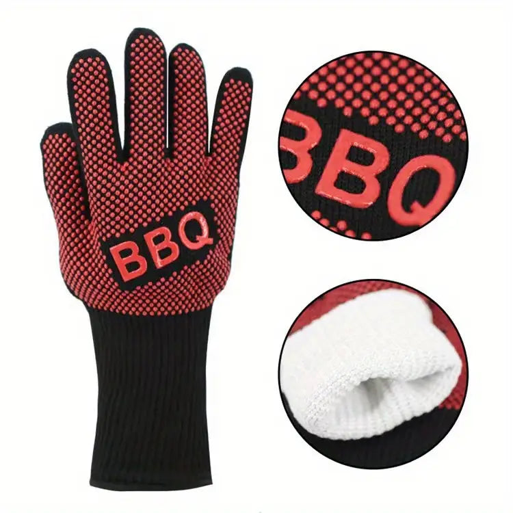 High-Temperature Heat Resistant BBQ Gloves (1 Pair) by Endo33 Markets